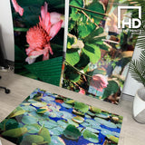 Gloss metal prints of flowers